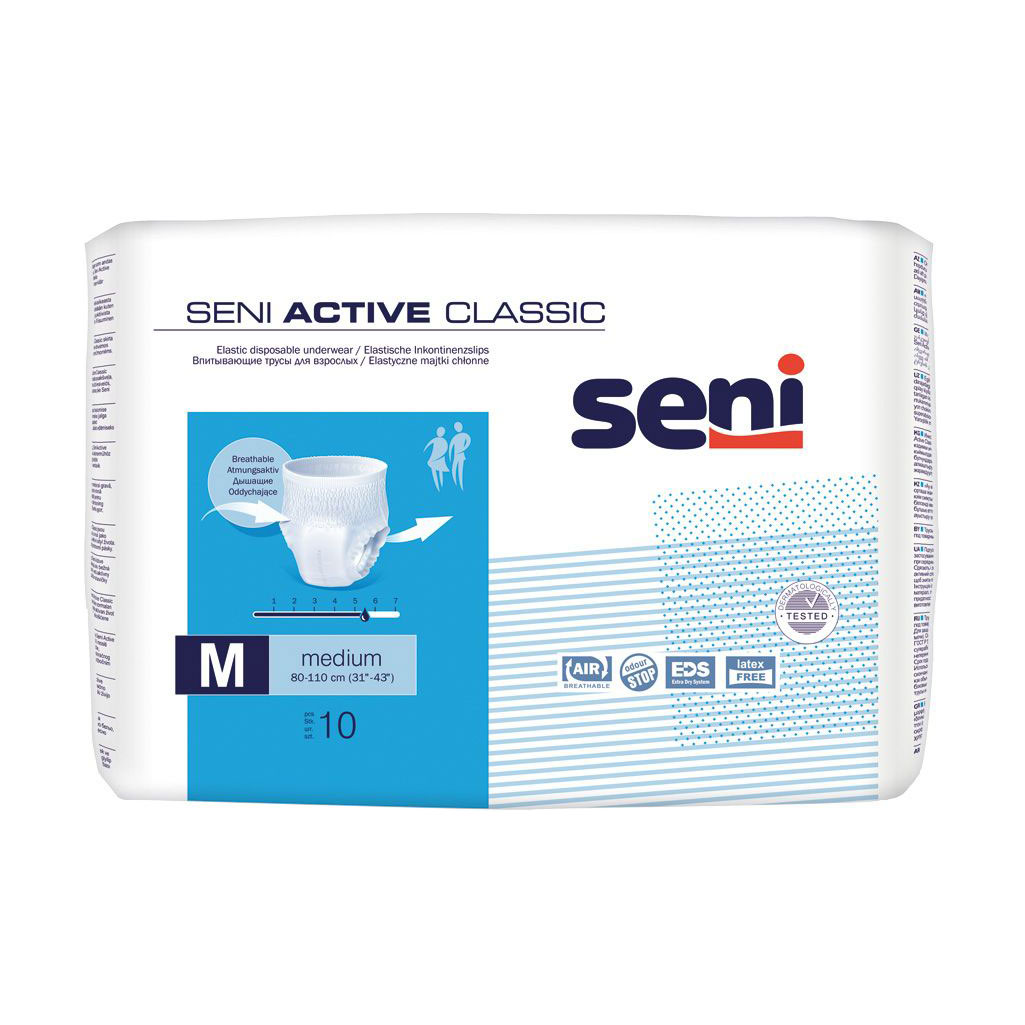 Підгузки-труси для дорослих Seni Active Classic розмір Medium, 10 шт